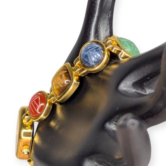 Vintage Kenneth Jay Lane KJL Women's Precious Stones Limited Edition Watch - Picture 7 of 14